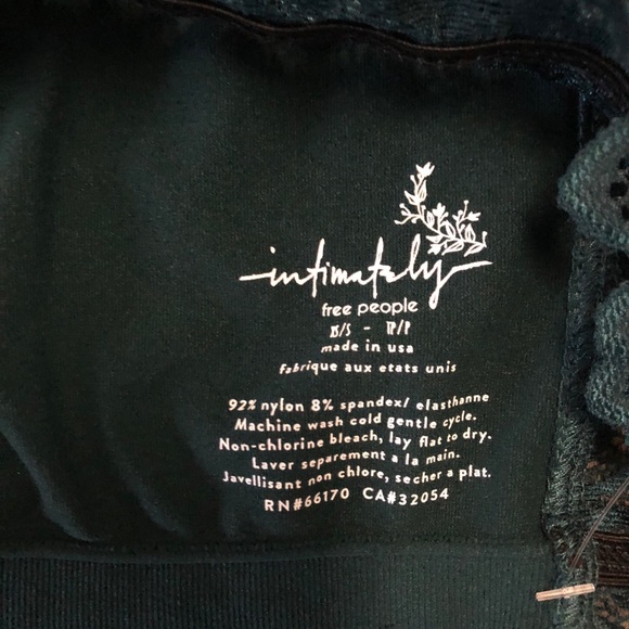 Free People Gray "Storm" Strapless Lace Bandeau - Picture 6 of 6